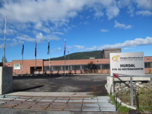 Hurdalcenteret med de nordiske flag